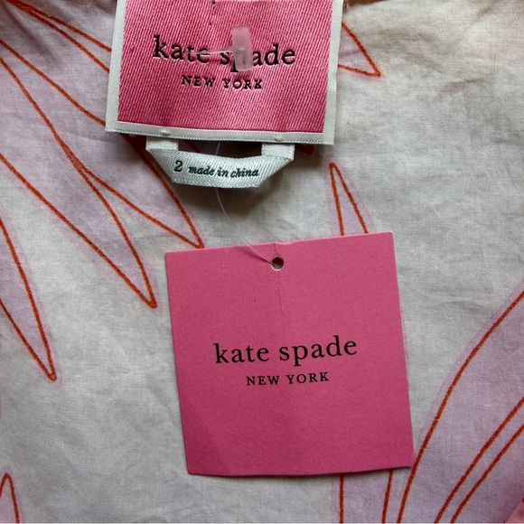 Kate Spade Women’s Falling Flowers Pattern Wrap Vneck Dress Size 2 NWT - Picture 10 of 12